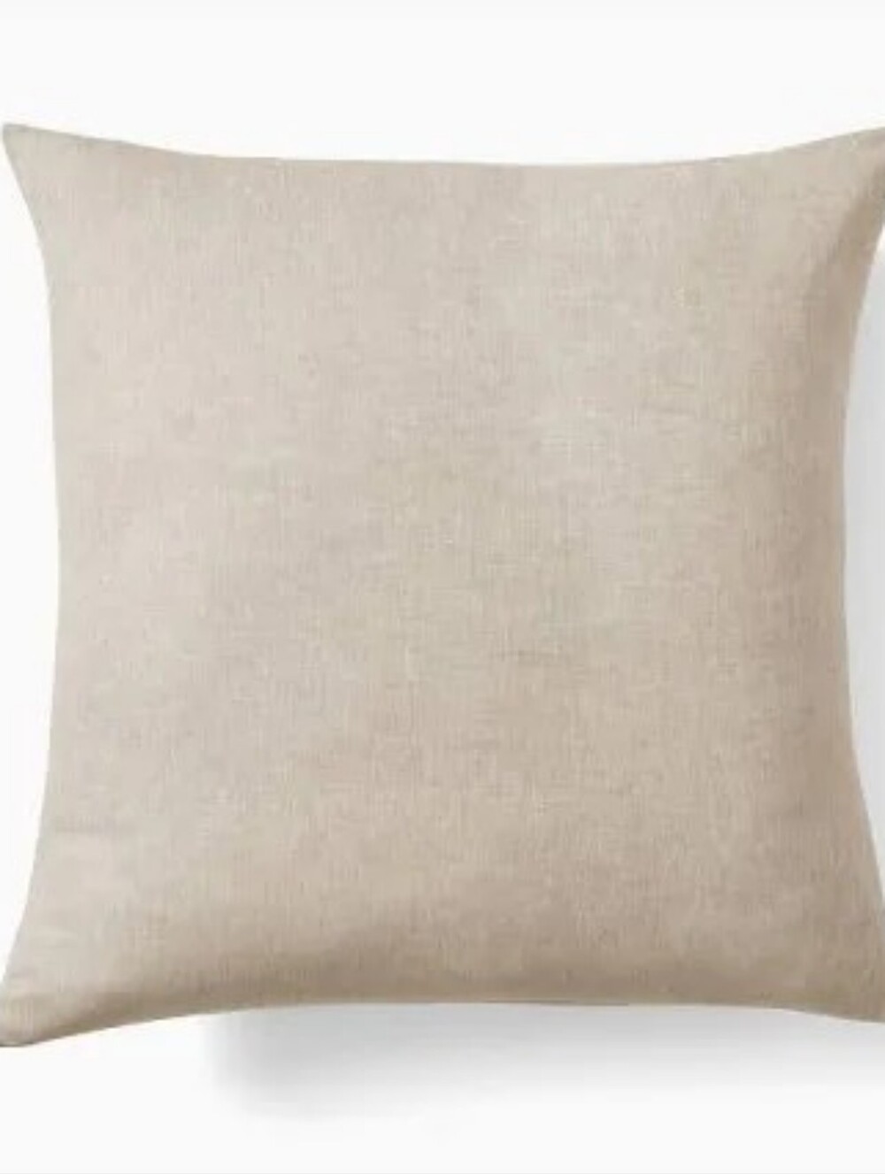 West Elm 100% Linen Tan Pillowcase 20in x 20in With Buttons